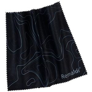 Remaldi Premium Mountain Black Bril Reinigingsdoek Optisch, One Size, Zwart, Eén Maat