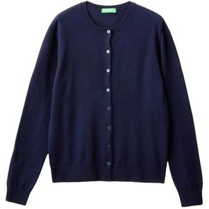 United Colors of Benetton - Gebreid Vest - Donkerblauw - Dames - 016 V2