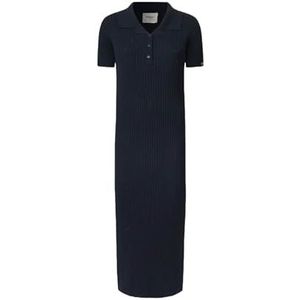 PEPE JEANS - Lange Jurk - Marineblauw - Linnenmix - Casual
