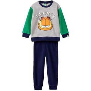 United Colors of Benetton Pyjamaset voor kinderen en jongens, Grijs, 90 cm