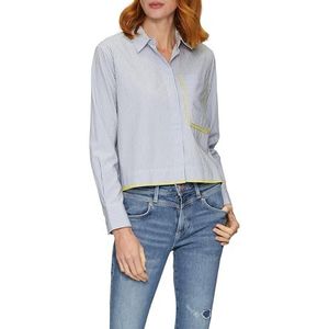 Blouse - Gestreept - Katoen - Met Col en Borstzak