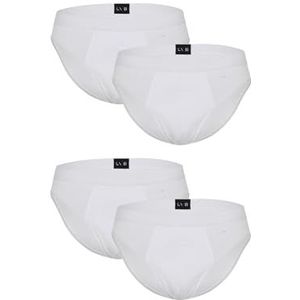 LVB Multipack Slip voor heren (Pacco da 4), Wit 4, 6