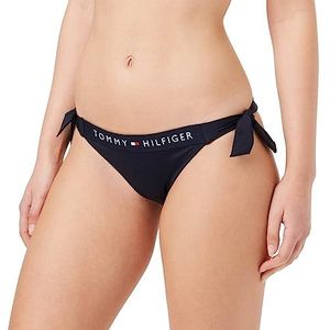 Tommy Hilfiger Side Tie Cheeky Bikini stropdas voor dames, blauw (Desert Sky), L