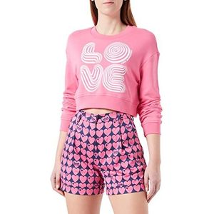 Love Moschino Dames Casual Shorts, Blue Fuchsia, 40, blauw Fuchsia, 40