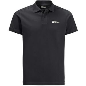Jack Wolfskin Essential Polo M, zwart, S