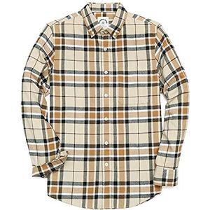 Dubinik® Heren Flanellen Overhemden Met Lange Mouwen Western Fleece Overhemden Met Button Down Casual Overhemd Regular Fit