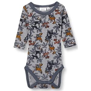 NAME IT Babyjongens NBMWANG Wool Needle LS NOOS XXII Body, Monument/AOP: AOP, 74