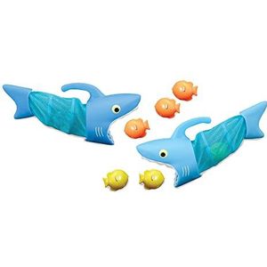 Melissa & Doug Sunny Patch zwembadspeelgoed, visjacht met haai (zwembadspeelgoed, 2 netten, 6 visloodgewichten om te vangen)