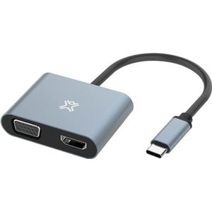 XtremeMac USB-C-adapter naar HDMI VGA