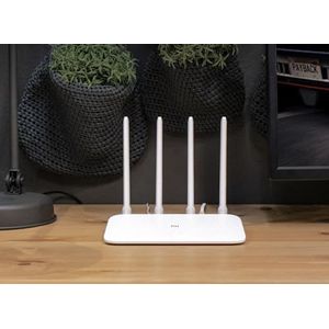 Xiaomi Mi Router 4A, glasvezelrouter 5G, router met 128 MB geheugen, draadloze dual-band router met 4 omnidirectionele antennes, wit