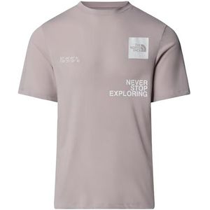 The North Face Mountain Foundation Coordinates T-Shirt voor heren Moonstone Grey S