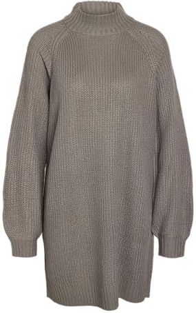 Noisy may Gebreide jurk 'NMTIMMY'  grijs