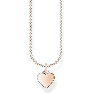 Thomas Sabo Dames halsketting hart roségoud 925 sterling zilver, 38-45 cm lengte