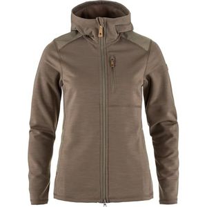 Fjallraven - Keb Fleece Hoodie - Bruin - Dames