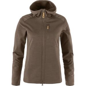 Fjallraven - Keb Fleece Hoodie - Bruin - Dames
