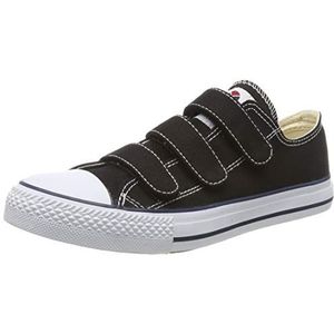 Victoria Zapato sneakers met klittenband voor babyjongens, Zwart 10, 39 EU