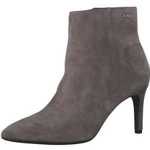 s.Oliver Elegante dameslaarsjes met hak van leer, taupe, 40 EU