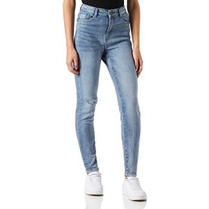Noisy may Dames Jeans NMCALLIE HW SKNNY van AZ190MB Skinny Fit Blauw - Medium Blue Denim W25-W32 98% Katoen, blauw (medium blue denim), 29W x 30L