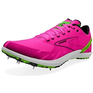 Brooks Draft XC Sneakers voor heren, Roze Glo Groen Zwart, 43 EU