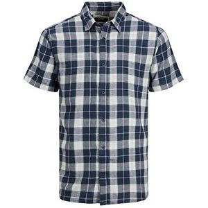 Bestseller A/S Heren Jcoenergy Shirt Ss hemd, High Rise/Checks:, M, High-rise/Checks:/, M