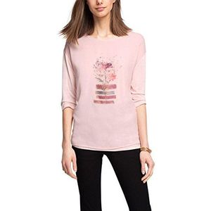 ESPRIT Collection Dames shirt met lange mouwen, meerkleurig (Pastel Pink 695), M