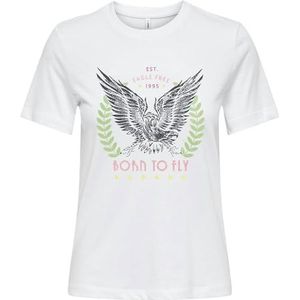 ONLY Onlhenny Life Reg S/S Top Box JRS, wit, XL