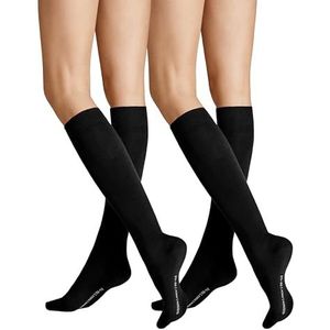 Hudson - Kniekousen - Zwart - Verpakking van 2 stuks