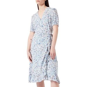 Part Two Clairepw Dr Dress Vrouwelijk Silhouet Dames, Blauw geschilderde bloem, 42
