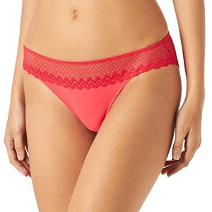 Billet Doux Damesslip, rood hibiscus, 44