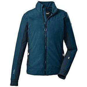 killtec dames Softshelljack met opstaande kraag KOW 102 WMN SFTSHLL JCKT, dark turquoise, 48, 38592-000