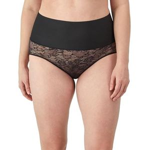 Maidenform String slipje voor dames, Zwart kant, XL