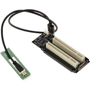 KALEA-INFORMATIQUE Riser Converter om een PCIe M2 M Key Port naar 2 32-bits PCI-poorten te converteren
