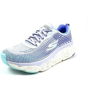 Skechers Max demping Elite-Galaxy Burst Sneaker voor dames, Blauwe Textiel Lichtblauwe Trim, 37 EU