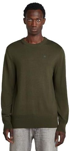 G-star - Premium Core - Trui - 100% Verantwoorde Merinowol - Normale Pasvorm - Ronde Hals - Lange Mouwen