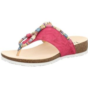 Think Julia 5040 Teenslippers voor dames, chroomvrij, gelooid, fuchsia/combi 5040, 41 EU, fuxia combi 5040, 41 EU