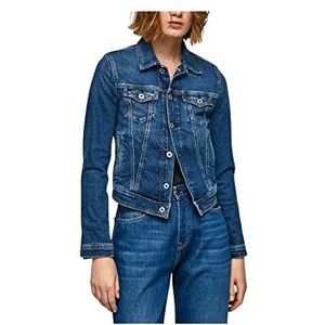 Pepe Jeans Core Jacket Jeansjas voor dames, blauw (denim-cq7), XXS