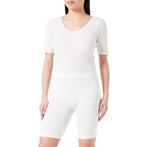 Noa Noa Noa Noos Basic Jersey, korte legging voor dames, Wit, XL