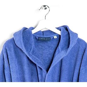 Caleffi Badjas van katoen, marineblauw, 51548