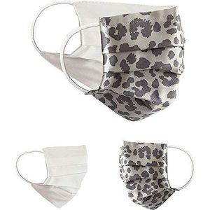 BaF Community-maskers Set van 2 stuks Unisex geïmproviseerd masker Omkeerbaar mondbeschermingsmasker Mond- en neusbescherming Omkeerbaar masker met motief katoen BCI Wasbaar