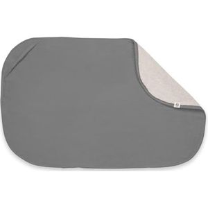 hauck Topper en handdoek voor aankleedkussen, ademende mousseline en badstof, wasbaar op 60 �°C, voor jongens en meisjes, geschikt voor hauck Change N Clean Baby aankleedmat (donkergrijs)