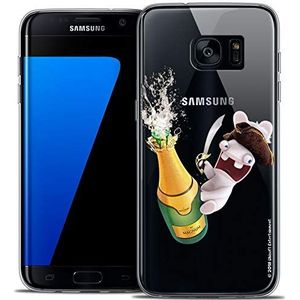 Beschermhoes voor Samsung Galaxy S7 Edge, ultradun, Lapins Crétins Champagne