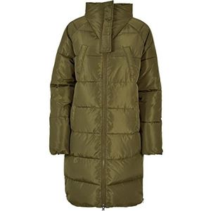 Urban Classics Damen Jacke Ladies High Neck Puffer Coat olive 5XL