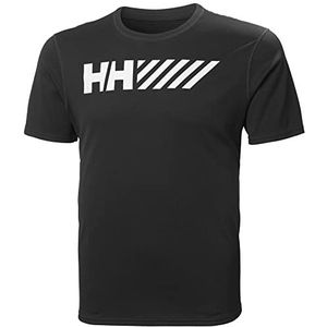 Helly Hansen Lifa Tech Graphic T-shirt voor heren, 990 Black, L