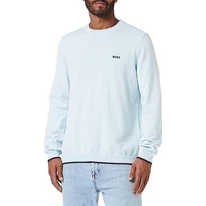 BOSS Rallo Knitted Sweatshirt voor heren, Open blue., XS