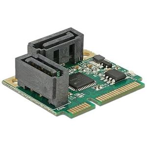 Delock Mini PCIe I/O PCIe Half Size 2 x SATA 6 Gb/s
