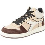 Diadora Magic Basket Demi Treated, gymschoenen voor volwassenen, uniseks, Persimmon Beige Brown Java, 44 EU