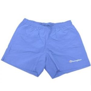 Champion Legacy Icons Strandshorts - Crinkle Taslon Small Script Logo Shorts, Blue Jeans, XXL Heren SS24, Blauw Jeans, XXL