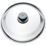 WMF Pannendeksel met Ergonomische Handgreep van Edelstaal - Diameter 24 cm tot 180°C