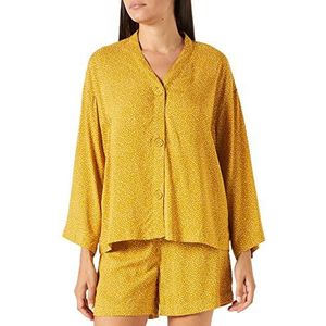 ESPRIT Bodywear dames Printed Woven CV pj a_c_ls pyjamaset, Honey Yellow 3, 42