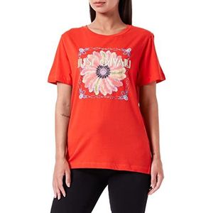 Just Cavalli T-shirt, 304 Poppy Red, L voor dames